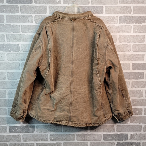 Carhartt Blanket Lined Vintage Made in USA Job Chor Heavy Canvas Coat Me… - Picture 10 of 16